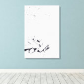 Gebouw Spelletjes Tekening 7 met B en A Monogram C Canvas Afdruk (Insitu (Houten vloer))