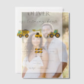 Gebouw-thema design verjaardag vellum uitnodigingen (Offset (Koppel))