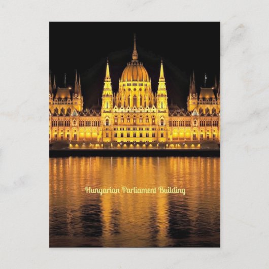 gebouw van het Hongaarse parlement Briefkaart (Voorkant)
