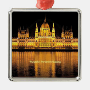 gebouw van het Hongaarse parlement Metalen Ornament