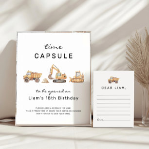 Gebouw Verjaardag Tijd Capsule Teken Poster