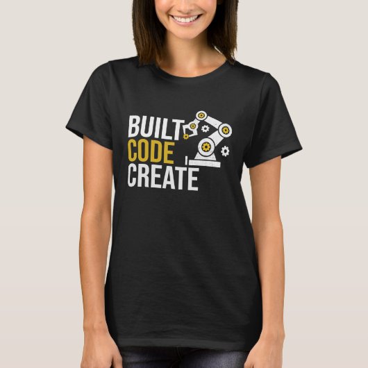 Gebouwd code creëer automatiseringsprogramma t-shirt (Voorkant)
