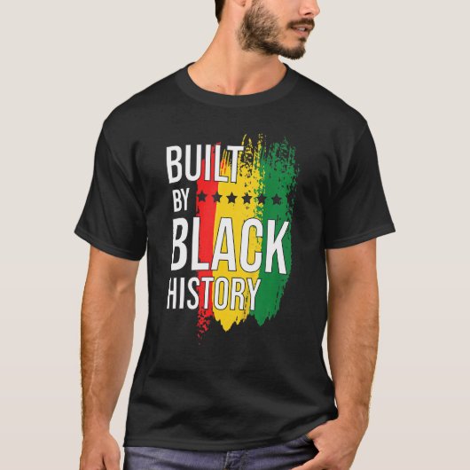 Gebouwd door Black History Blackity Black T-shirt (Voorkant)