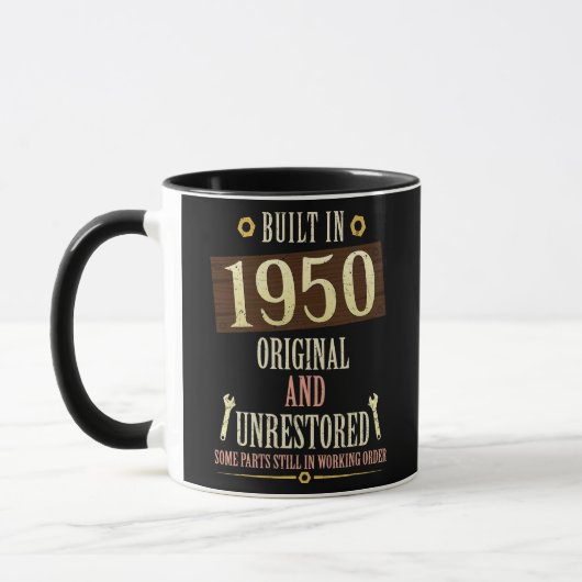 Gebouwd in 1950 origineel en niet hersteld mok (Links)