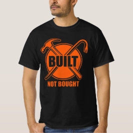 Gebouwd Niet Gekocht Blauw-Kraag Cadeau T-shirt