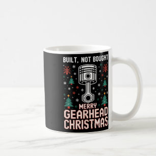 Gebouwd Niet Gekocht Zuiger Grappig Merry Gearhead Koffiemok