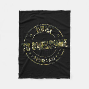 Gebouwd om camouflage christelijke workout schrift fleece deken