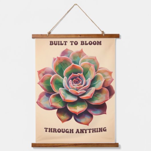 Gebouwd om door alles te bloeien hangend wandkleed (Voorkant)