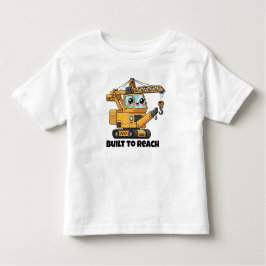 Gebouwd om te bereiken - Bouwkraanontwerp Kinder Shirts