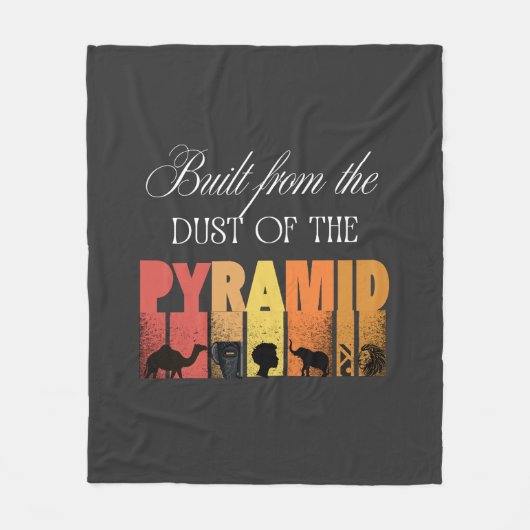 Gebouwd uit het stof van de Piramide | Fleece deke Deken (Voorkant)