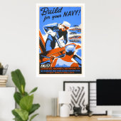 Gebouwd voor je marine! poster (Thuiskantoor)