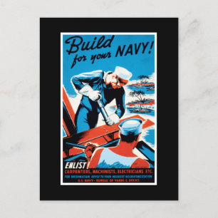 Gebouwd voor uw marine briefkaart