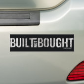 Gebouwde niet-gekochte Logo Bumpersticker (Op auto)