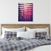 Gebouwen Canvas Afdruk (Insitu (Slaapkamer))