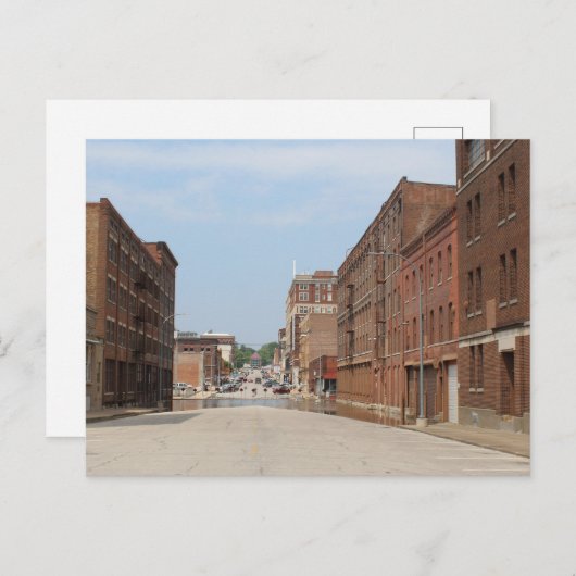 Gebouwen in Burlington, Iowa Briefkaart (Voorkant / Achterkant)