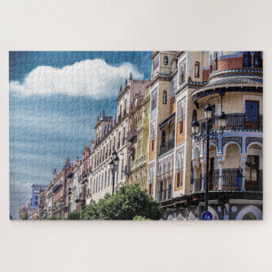 Gebouwen in Sevilla, Spanje Legpuzzel
