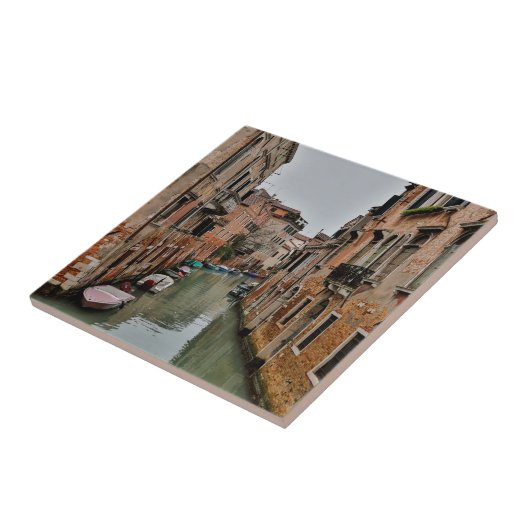 Gebouwen langs de kanalen van Venetië Tegeltje (Zijkant)