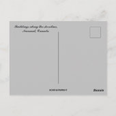 Gebouwen langs de kustlijn briefkaart (Achterkant)