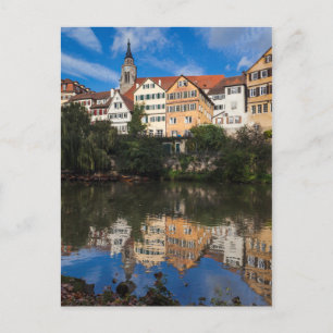 Gebouwen langs de rivier Duitsland Briefkaart