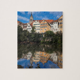 Gebouwen langs de rivier Duitsland Legpuzzel
