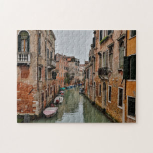 Gebouwen langs kanalen van Venetië Legpuzzel