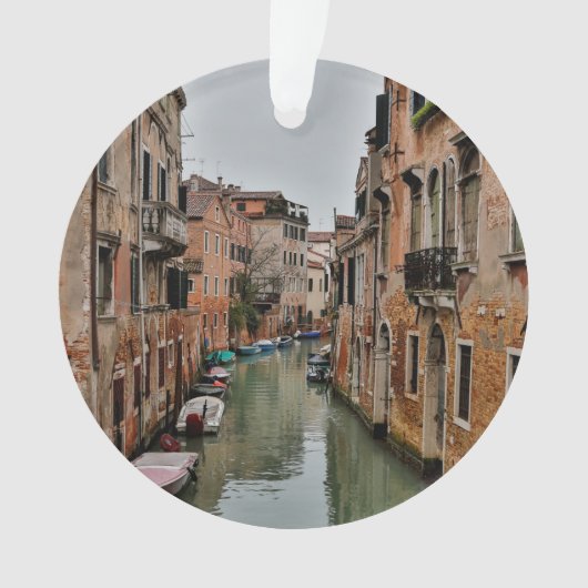 Gebouwen langs kanalen van Venetië Ornament (voorkant)