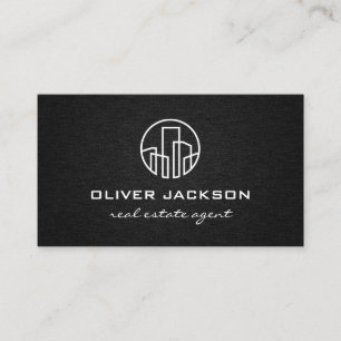 Gebouwen Real Estate Linen Background Visitekaartje