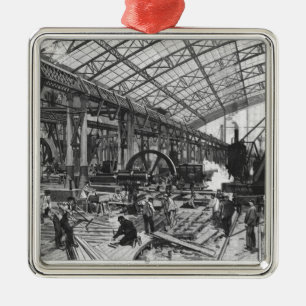 Gebouwen van de Galerie der Machines Metalen Ornament