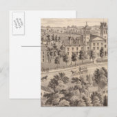Gebouwen van de Normaal-Indiana-school Briefkaart (Voorkant / Achterkant)