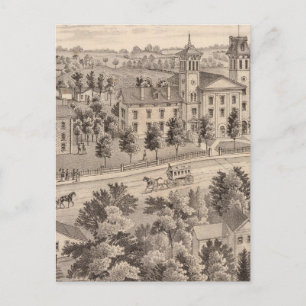 Gebouwen van de Normaal-Indiana-school Briefkaart