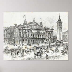 Gebouwen van het Volkspaleis Poster