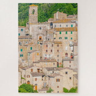 Gebouwen van Sorano, Toscane, Italië Legpuzzel