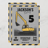 Gebouwthema Kinderverjaardagsfeestje Kaart (Voorkant / Achterkant)