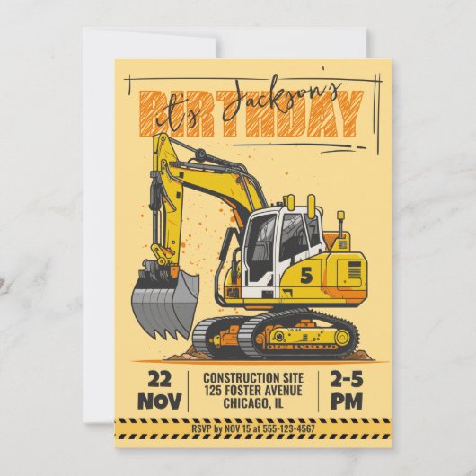 Gebouwthema Kinderverjaardagsfeestje Kaart (Voorkant)