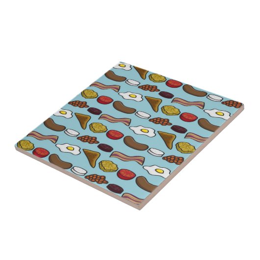 Gebraden Ontbijt Tegeltje (Zijkant)