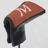 Gebrand Sinaasappel Custom Monogram Golfheadcover (3/4 voorkant)