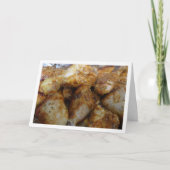 Gebrande barbecuekip kaart (Voorkant)