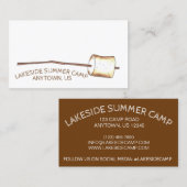 Gebrande gemeenteraadslid van Marshmallow Camping  Visitekaartje (Voorkant / Achterkant)