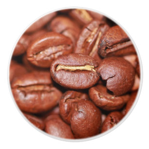 gebrande koffiebonen keramische knop