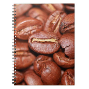 gebrande koffiebonen notitieboek