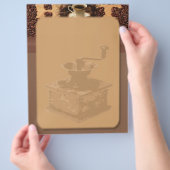 gebrande koffiebrochure flyer (Hand)