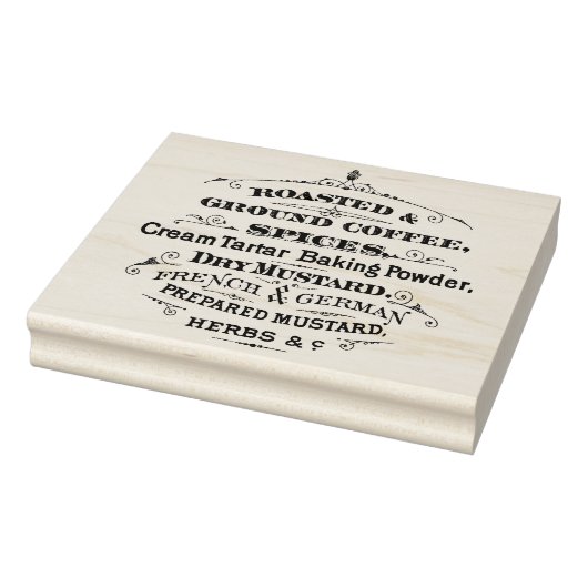  gebrande koffiespecerij Mosterd Stempel (Stempel)