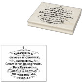  gebrande koffiespecerij Mosterd Stempel (Gestempeld)