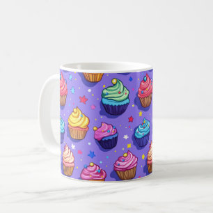 Gebrande Pret-cupcakepatroon: Whimsische bakkerij Koffiemok