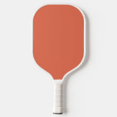 Gebrande sienna en witte penseel Script Name Ends Pickleball Paddle (Achterkant)