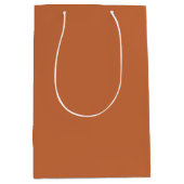 Gebrande Sienna Medium Gift Bag – Single Color Des Cadeauzakje (Voorkant)