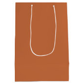 Gebrande Sienna Medium Gift Bag – Single Color Des Cadeauzakje (Achterkant)