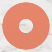 Gebrande Sienna Wijnglaslabel (Voorkant)