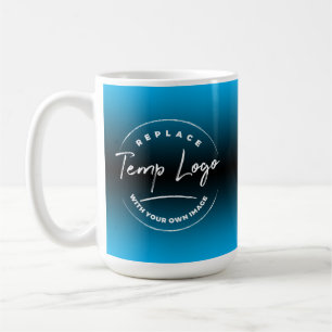 Gebrandmerkt met uw bedrijfslogo, blauwe Ombre Koffiemok