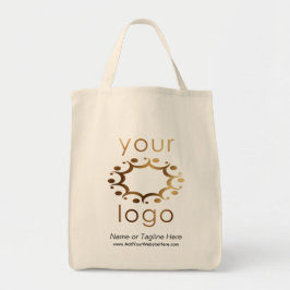 Gebrandmerkt met Uw Gouden Logo en Gepersonaliseer Tote Bag
